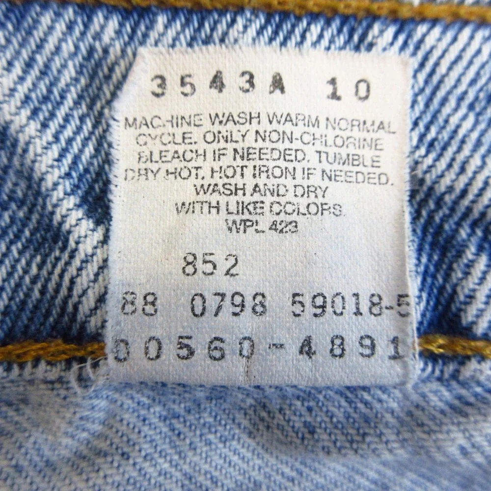 Levi's 560 Jeans Mens 32x32 (Actual 30x30.5) Blue Vintage 98 Loose Fit Tapered